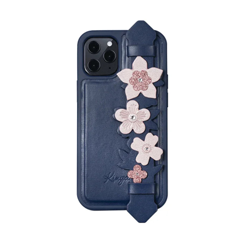 iPhone 12 & 12 Pro Kingxbar Refreshing GriP Case - Blue - Tashqila iPhone 12 & 12 Pro Kingxbar Refreshing GriP Case - Blue - Tashqila